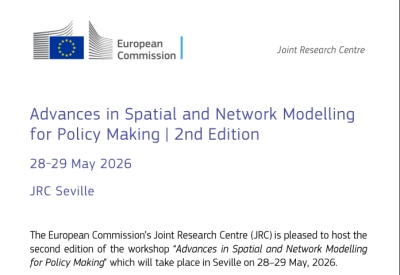 Workshop | Advances in Spatial and Network Modelling for Policymaking - 2nd Edition, 28-29 May 2026, JRC Seville