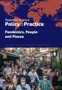 The latest issue of Regional Science Policy & Practice are available! Vol. 15, No. 3, April 2023, Special Issue: Pandemics, People, and Places