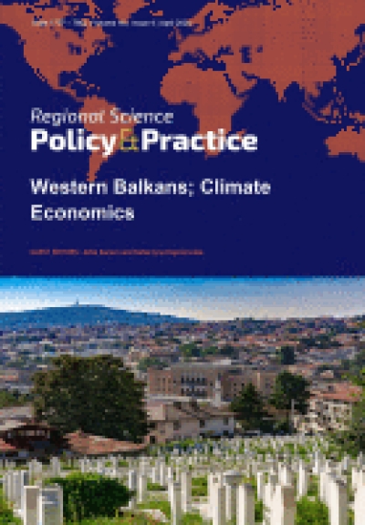 Regional Science Policy & Practice, Volume 16, Issue 4, April 2024, Special Issue on Western Balkans; Climate Economics