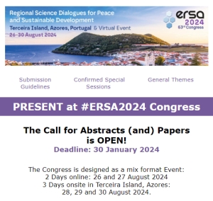 ERSA2024 Congress | The Call for Abstracts (and) Papers  is OPEN!