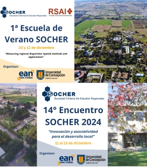 CALL | 14th SOCHER Meeting 2024 | 1st SOCHER Summer School 2024, December 10-13, 2024  University of Concepción Campus Chillán