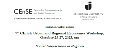 Call for Papers | 7th CEnSE Urban and Regional Economics Workshop on: Urban and Regional Development