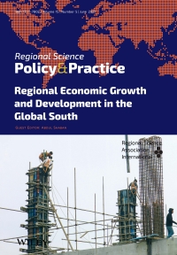 The latest issue of Regional Science Policy & Practice are available! Vol. 15, No. 5, June 2023, Special Issue: Regional Economic Growth and Development in the Global South