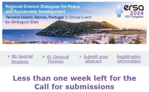 ERSA Congress 2024 | Don&#039;t delay it is time to submit your abstract (and) paper