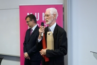 Dr. Manfred M. Fischer received the Bronze Medal of Masaryk University in Brno (Czech Republic)