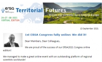 ERSA Congress 2021 - Post-Event Review