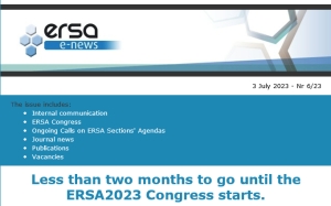 ERSA Monthly E-news - June 2023