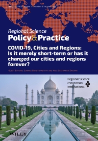 The latest issue of Regional Science Policy & Practice is available! Vol. 15, No. 8, October 2023, Special Issue: COVID-19, Cities and Regions: Is it merely short-term or has it changed our cities and regions forever?
