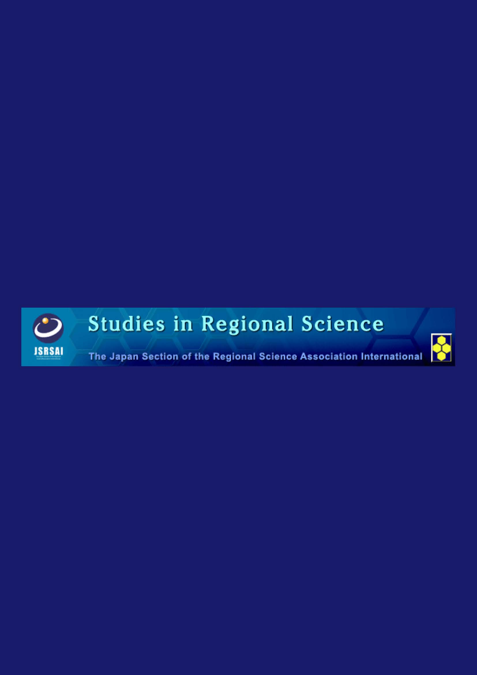 Studies in Regional Science