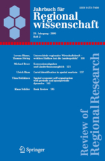 jahrbuch fr regionalwissenschaft