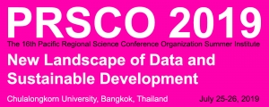 Deadline for Abstract Submission: Extended to 31 March 2019 | 16th PRSCO Summer Institute | July 25-26, 2019, Bangkok, Thailand