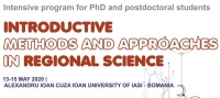 Call for Applications – Workshops for PhD and postdoctoral students, 13-15 May 2020, Romania