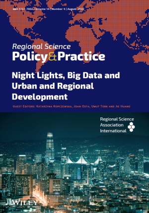 The latest issue of Regional Science Policy &amp; Practice are available! Volume 14, Issue 4, August 2022