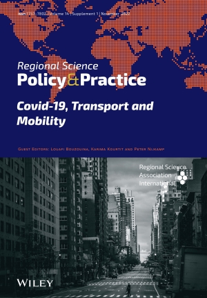 The latest issue of Regional Science Policy &amp; Practice are available! Vol. 14, No. S1, November 2022, Special Issue: Covid-19, Transport and Mobility