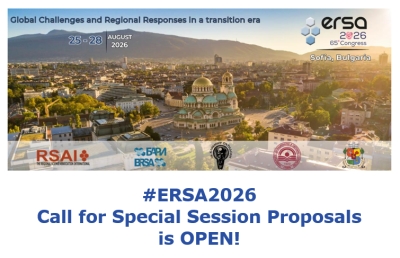 #ERSA2026 Call for Special Session Proposals is OPEN