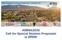 #ERSA2026 Call for Special Session Proposals is OPEN