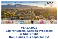 #ERSA2026 Call for Special Session Proposals is still OPEN! Don't miss this opportunity!
