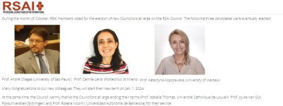 New Councillors at large elected