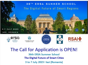 36th ERSA Summer School - The Call for Application is OPEN