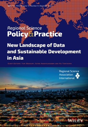 The latest issue of Regional Science Policy &amp; Practice are available! Volume 13, Issue 6, December 2021