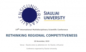 Invitation Conference Region Siauliai, Lithuania, 28 November 2019