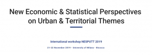 Call for papers: Urban &amp; Territorial Themes (NESPUTT 2019) 21-22 of November 2019 in Milan/Italy