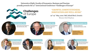 13th International Conference: “Challenges of Europe: Growth, Competitiveness, Innovation and Well-being”, 22-24, May 2019, Bol, island Brač, Croatia