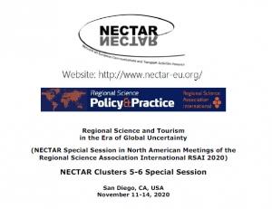 NECTAR Special Session in North American Meetings of the Regional Science Association International RSAI 2020