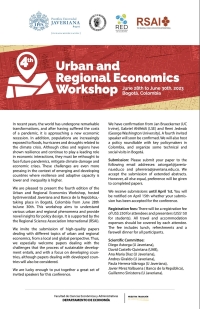 4th Urban and Regional Economics Workshop, June 28-30, 2023 Bogotá, Colombia