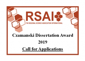 Call for Applications | 2019 The Stan Czamanski Prize, Deadline: March 31, 2019