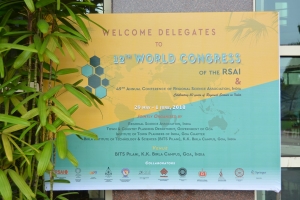 12th World congress of the RSAI, 29 May-1 June, 2018