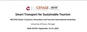 Call for Papers | NECTAR CL 5 international workshop on &quot;Smart Transport for Sustainable Tourism&quot;, September 12-14, 2022