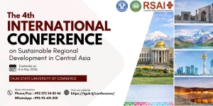 RSAI NNT2026 | International Conference on Sustainable Regional Development, May 04-06, 2026, Dushanbe, Tajikistan