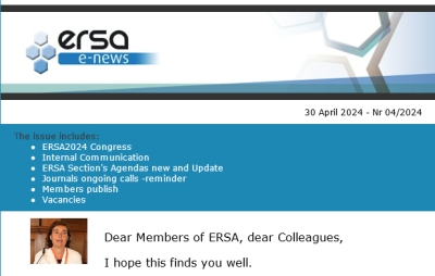 ERSA Monthly E-news - April 2024