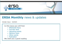ERSA Monthly E-news - October 2025