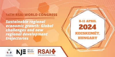 Extension deadline | 2024 RSAI World Congress, 8-11 April, 2024, Kecskemét, Hungary