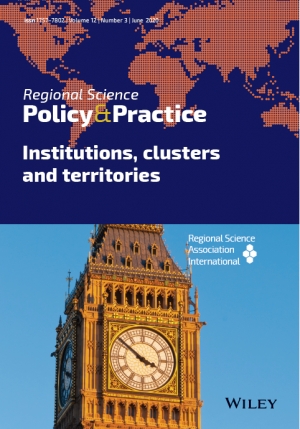 The latest issue of Regional Science Policy &amp; Practice is available! Volume 12, Issue 3, Pages: 369-552, June 2020