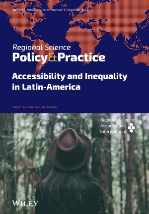 The latest issue of Regional Science Policy &amp; Practice are available! Vol. 14, No. 6, December 2022, Special Issue: Accessibility and Inequality in Latin-America