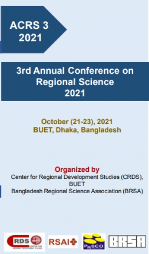 Call for Papers extended | 3rd Annual Conference on Regional Science (ACRS3), 21-23 October 2021 (online)