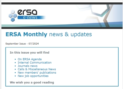 ERSA Monthly E-news - September 2024