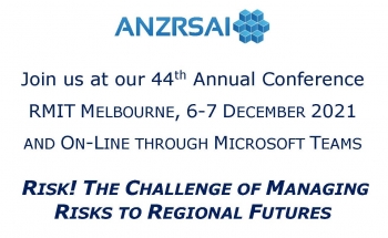 Austalian Section | 44th ANZRSAI Conference, 6-7 December 2021, RMIT MELBOURNE and ON-LINE