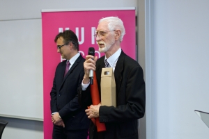 Dr. Manfred M. Fischer received the Bronze Medal of Masaryk University in Brno (Czech Republic)