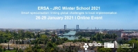 ERSA-JRC Winter School 2021: Extended Application deadline until 25 November