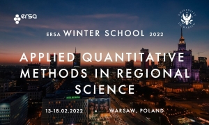 Call for Applications: ERSA Winter School 2022 - Extended deadline