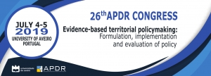 Call for Papers and Special Session Proposals | 26th APDR Congress, 4-5 July 2019, Aveiro, Portugal