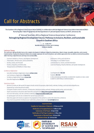 SARSA 2026 | Call for Abstracts Extension!!!