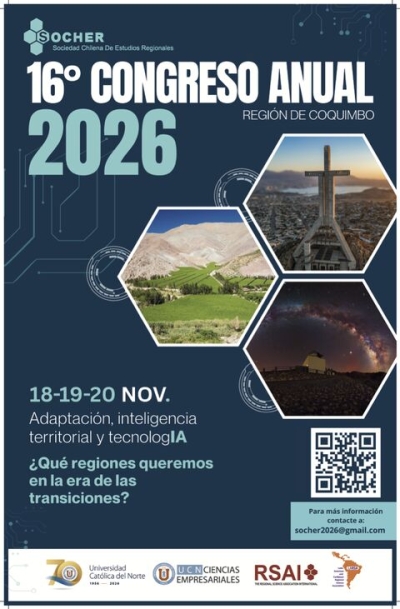 Chilean Section | Call for Papers - XVI SOCHER Annual Congress 2026, UCN-Coquimbo, Chile — November 18-20, 2026