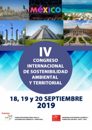 IV International Congress on Environmental and Territorial Sustainability, 18-20 September 2019, México