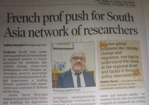 French prof push for South Asia network of researchers