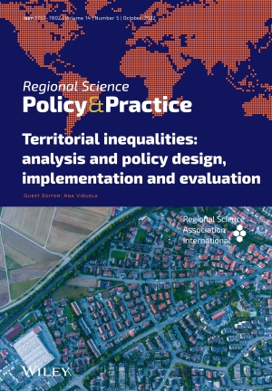 The latest issue of Regional Science Policy &amp; Practice are available! Volume 14, Issue 5, October 2022